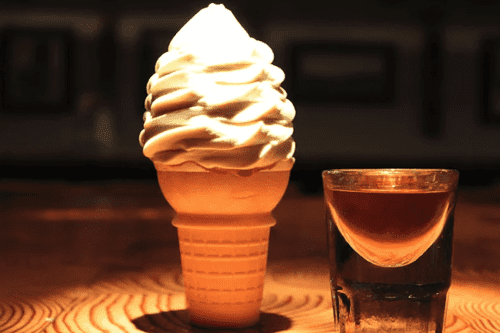 Ice cream and cocktails